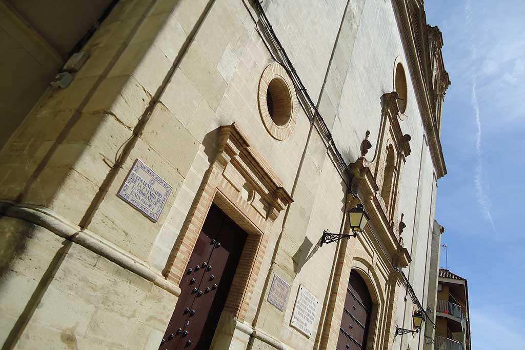 Frontis del Convento de Santa Ana San Francisco Solano celebraba misa  Crédito Turismo de Montilla ruta solanista